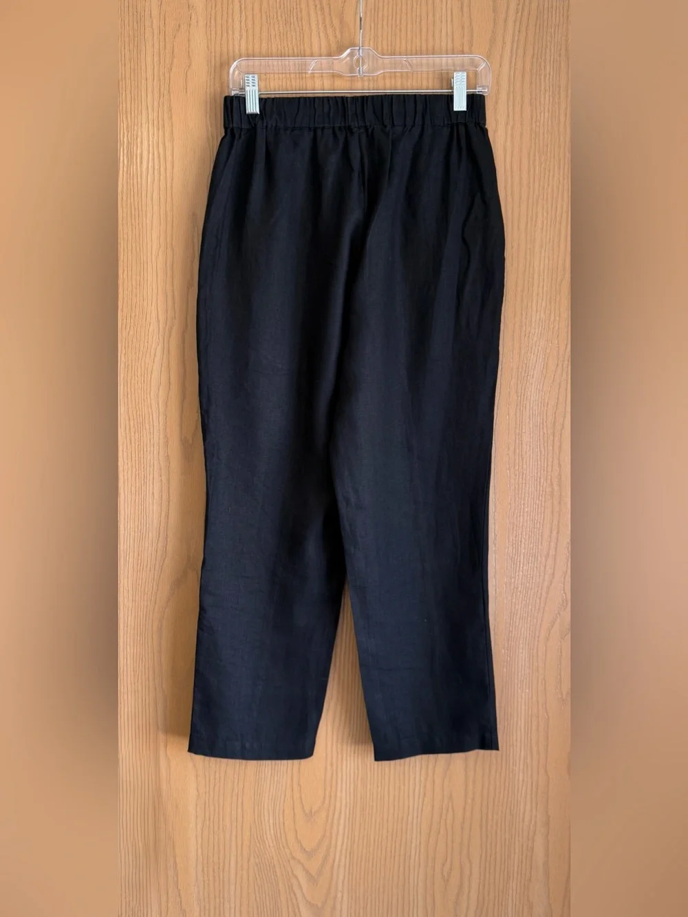 Quince | Women’s Small | Lot Of 2 White Black Linen Tapered Leg Ankle Pants